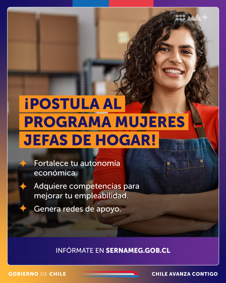 ¡Postula al Programa Mujeres Jefas de Hogar y Fortalece tu Autonomía Económica!