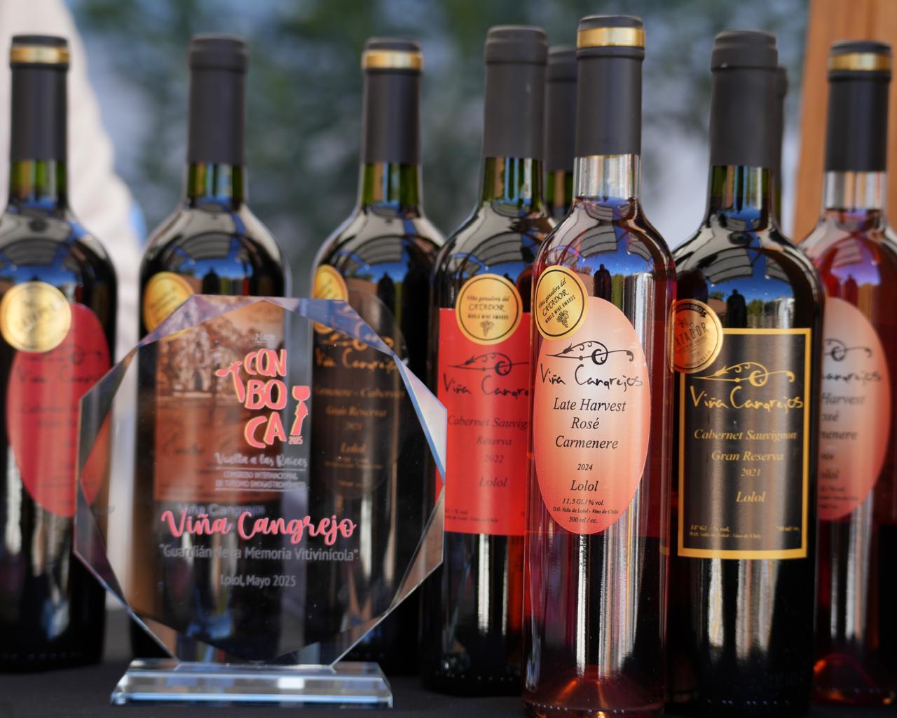 viña cangrejo en pabellon del vino feria conboca